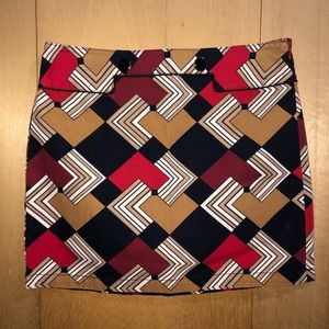 Loft Ann Taylor Funky Vintage Look Skirt 8 Petite EUC